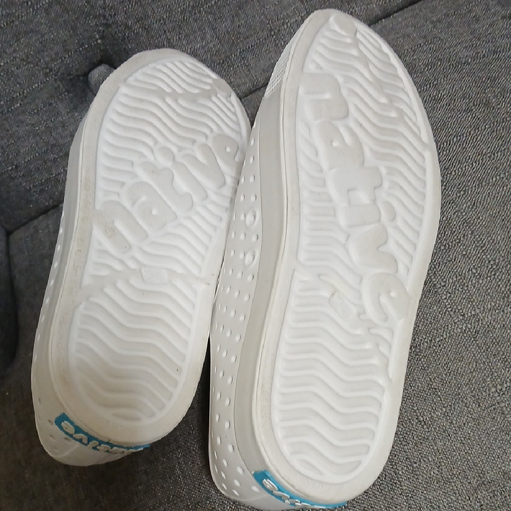 Native Women's White Perforated Slip-On Sneakers - Picture 3 of 5